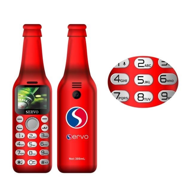 Wine Bottle Mini Mobile Phone V8 Bluetooth - east2cart.uk