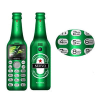 Wine Bottle Mini Mobile Phone V8 Bluetooth - east2cart.uk