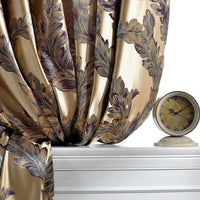 Luxury Curtains For Living Room Peacock Feather Blinds Jacquard Drapes For Bedroom Chinese Window Shading High Shading Panels - east2cart.uk