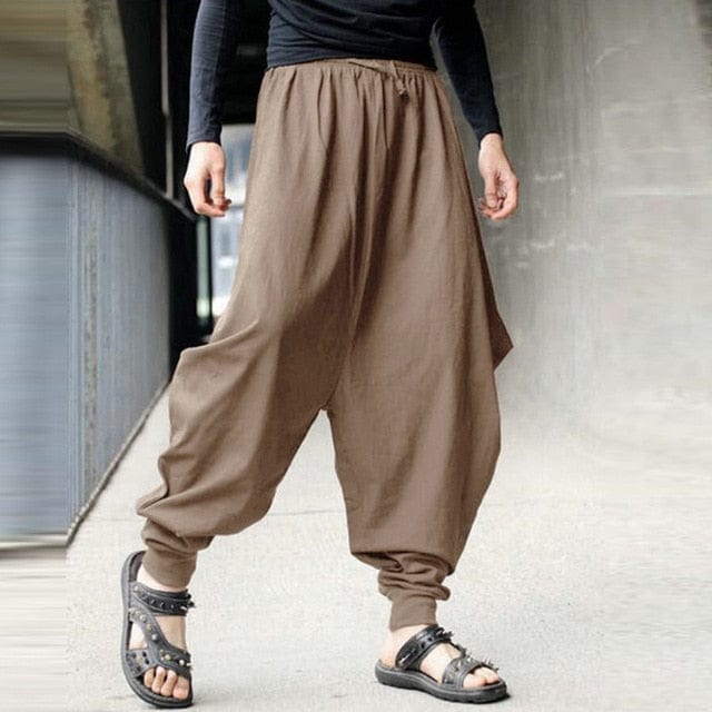 Men's Japanese Style Wide Leg Loose  Trousers - east2cart.uk