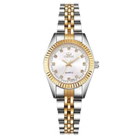 Golden Silver Classic Ladies Quartz Watch - east2cart.uk
