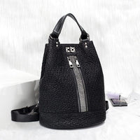 New Fashion Sequins Leather Laptop Backpack Women Female Personality Lock Anti Theft Bagpack Travel Mochila Feminina  Back Pack - east2cart.uk