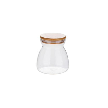 OTHERHOUSE Kitchen Storage Containers Transparent Glass Food Storage Jar Bottle Wood Plug Cereal Container  Kitchen Organizer - east2cart.uk