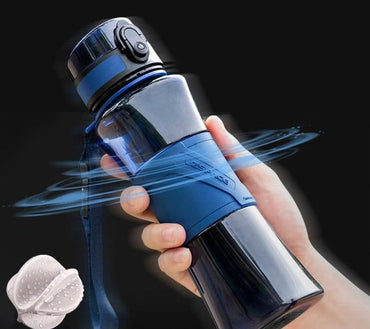 Water Bottle Protein Shaker Creative 6 Colors Sports Camp Tour Gym My Drink Bottle 350/500ml Portable Plastic Drinkware BPA Free - east2cart.uk