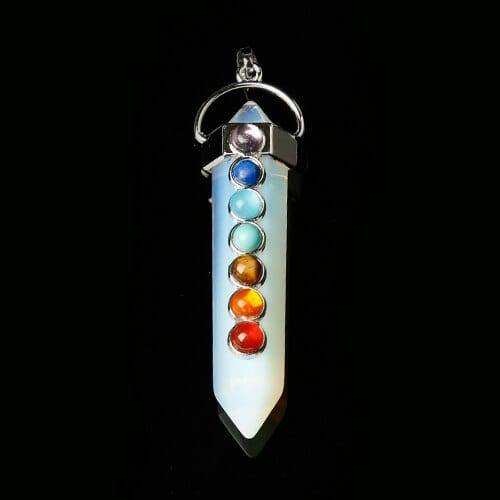 1PC Seven-colour natural crystal gem pendant - east2cart.uk