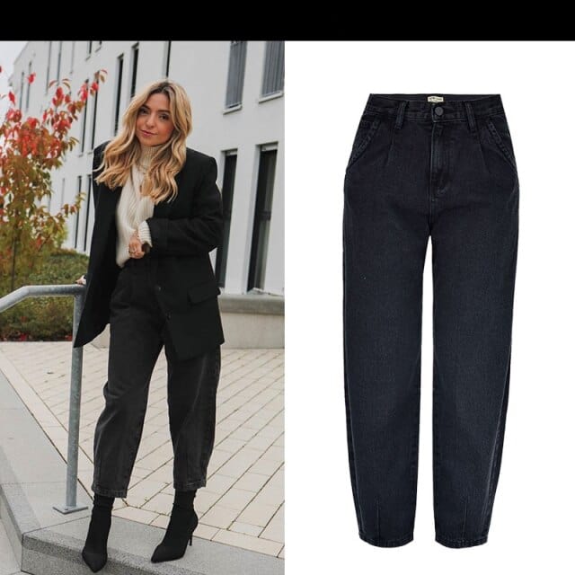 Spring autumn fashion cotton denim jeans women 2020 new high waist black retro harem washed office lady Casual jeans female K344 - east2cart.uk