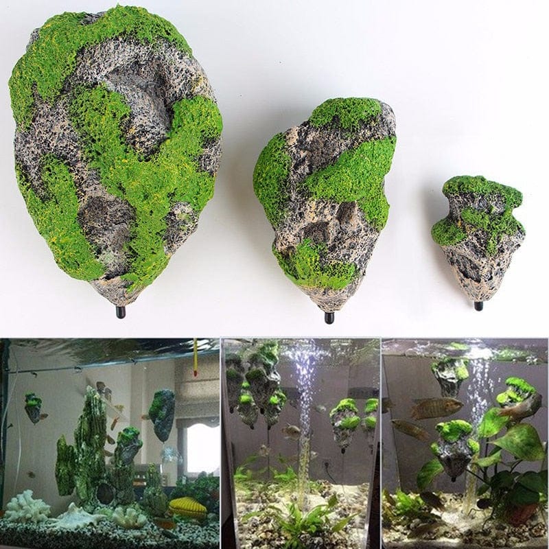 Suspended Artificial Stone Aquarium Decor