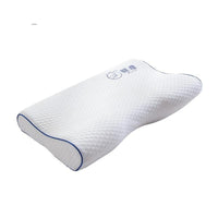 Mlily Memory Foam Bed Orthopedic Pillow for Neck Pain Sleeping with Embroidered Pillowcase 50x30cm - east2cart.uk