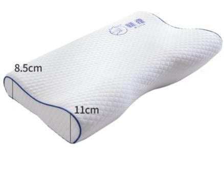 Mlily Memory Foam Bed Orthopedic Pillow for Neck Pain Sleeping with Embroidered Pillowcase 50x30cm - east2cart.uk