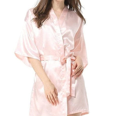 Women's Faux Silk Bathrobe