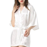 Women's Faux Silk Bathrobe