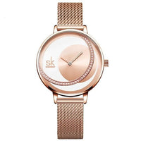 Shengke Crystal Lady Watches Luxury Brand Women Dress Watch Original Design Quartz Wrist Watches Creative Relogio Feminino - east2cart.uk