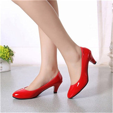 Candy colour Round Toe Low Heels