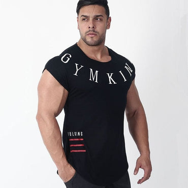 New large-type men Gyms T-shirt Fitness Bodybuilding Workout t shirt Man Summer Sports Running t shirt men shirt Brand Clothing - east2cart.uk