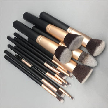 14pcs makeup brushes set for foundation powder - east2cart.uk