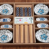 Japanese Style Ceramic Sushi Dinnerware Gift Box (12Pcs/Set) - east2cart.uk