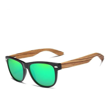 Men's Wooden Polarized Square Sunglasses - east2cart.uk