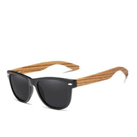Men's Wooden Polarized Square Sunglasses - east2cart.uk