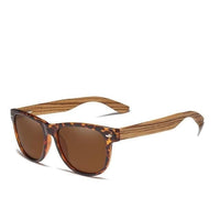 Men's Wooden Polarized Square Sunglasses - east2cart.uk
