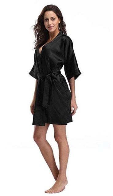 Satin Kimono Sleepwear