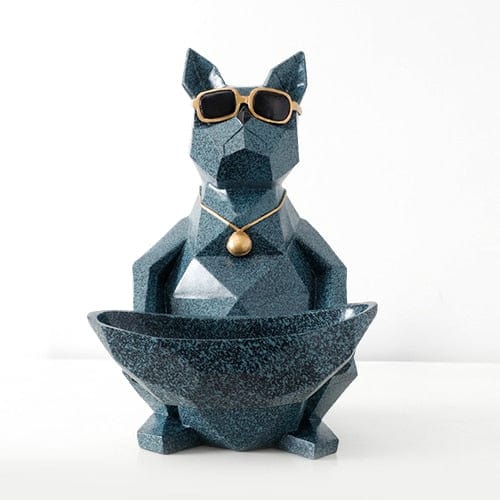 Dog Figurines Carved Storage Bowl - east2cart.uk