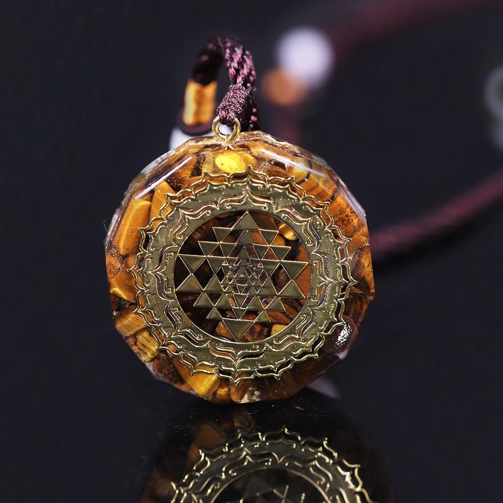 Orgonite Sri Yantra Pendant - east2cart.uk