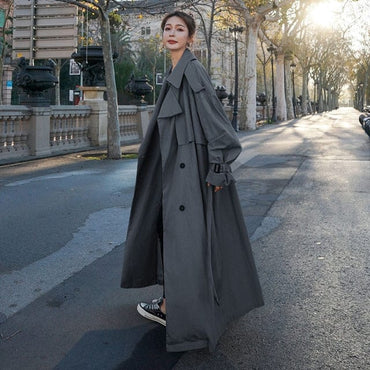 Korean Style Loose Oversized Trench Coat