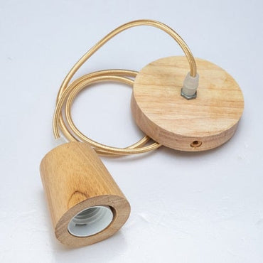 Natural Wooden Pendant Light