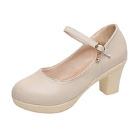 Ankle Strap Chunky Platform Heels