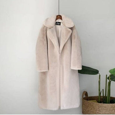 Winter Faux Fur Coat Long Coat