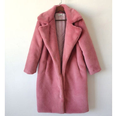 Winter Faux Fur Coat Long Coat