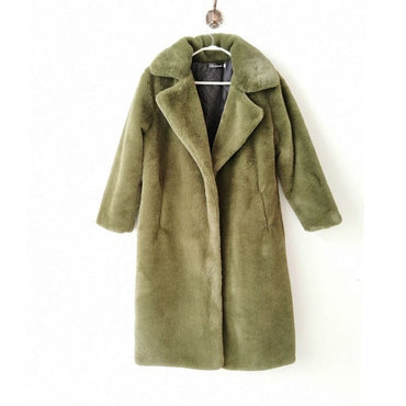 Winter Faux Fur Coat Long Coat