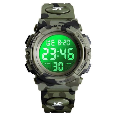 SKMEI Military Kids Sport Watches 50M Waterproof Electronic Wristwatch Stop Watch Clock Children Digital Watch For Boys Girls - east2cart.uk