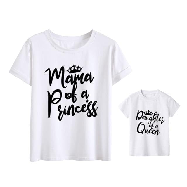 Mama and daughter print family matching Outfi