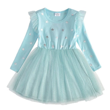 Star Sequins Princess Long Dress