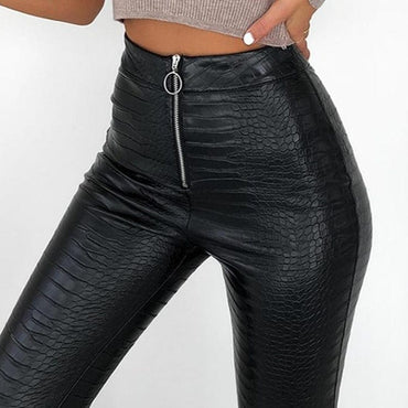 Elegant Faux Leather Pencil Trouser - east2cart.uk