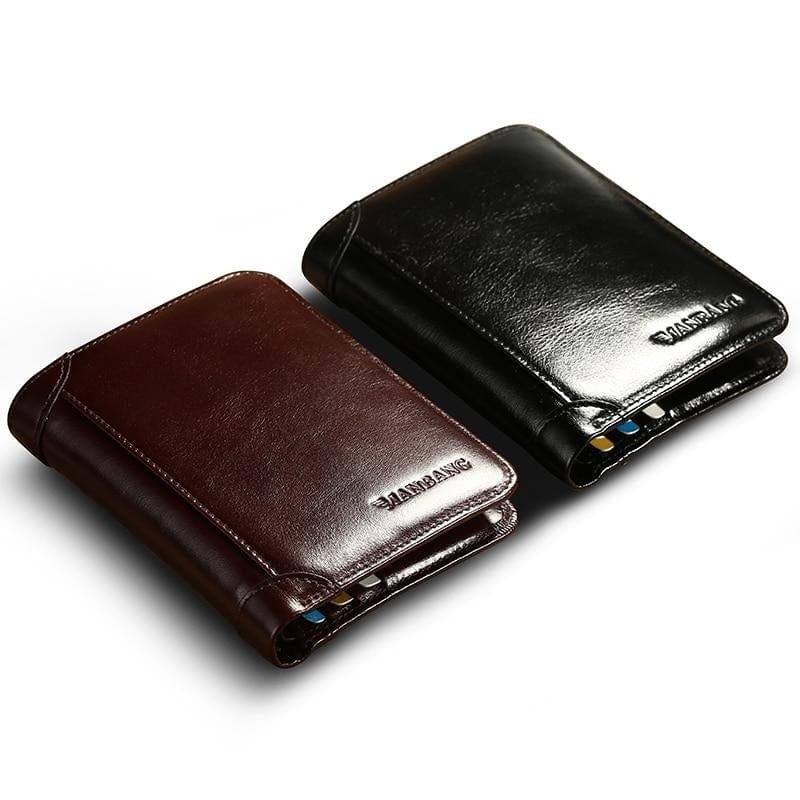 ManBang Classic Style Wallet Genuine Leather Men Wallets Short Male Purse Card Holder Wallet Men Fashion High Quality - east2cart.uk