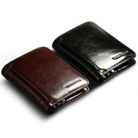 ManBang Classic Style Wallet Genuine Leather Men Wallets Short Male Purse Card Holder Wallet Men Fashion High Quality - east2cart.uk