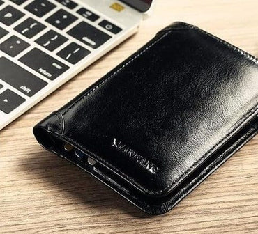 ManBang Classic Style Wallet Genuine Leather Men Wallets Short Male Purse Card Holder Wallet Men Fashion High Quality - east2cart.uk