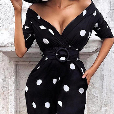 Sexy Polka Dot Print Bodycon Party Dress