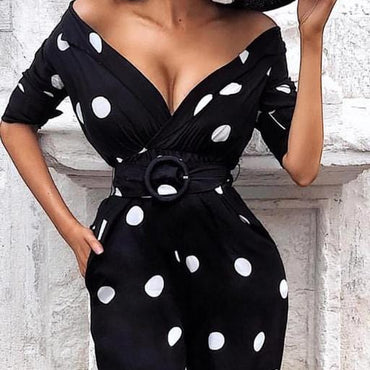 Sexy Polka Dot Print Bodycon Party Dress