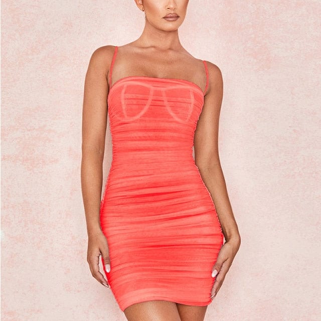 Women Sexy Mesh Beach Party Dress - east2cart.uk