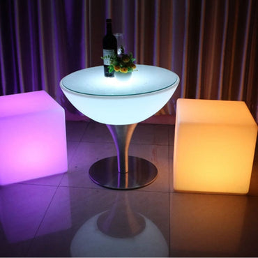 LED bar stool luminous cube size - east2cart.uk