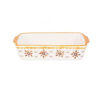 MDZF SWEETHOME Ceramic Baking Dish Roasting Lasagna Pan  Rectangular Dish Bakeware Pan With Handle Oven Kitchen Baking Tool - east2cart.uk
