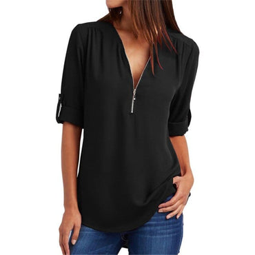 New Fashion Sexy V Neck Tops - east2cart.uk