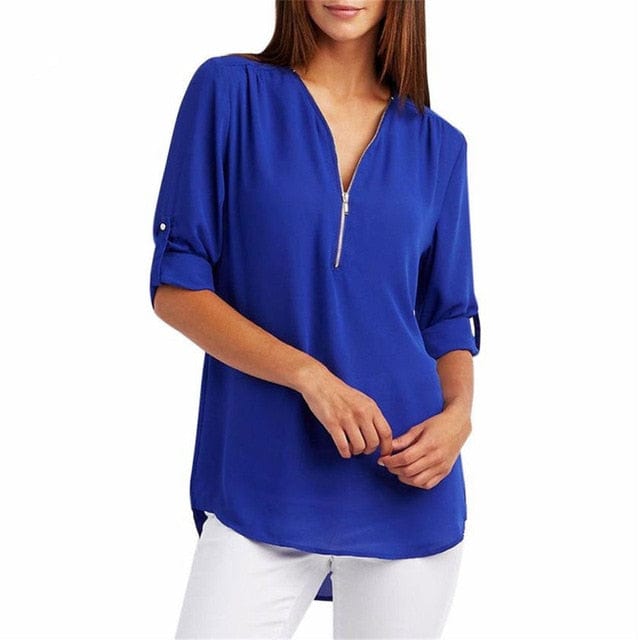 New Fashion Sexy V Neck Tops - east2cart.uk