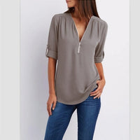 New Fashion Sexy V Neck Tops - east2cart.uk