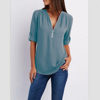 New Fashion Sexy V Neck Tops - east2cart.uk