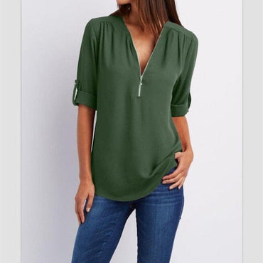 New Fashion Sexy V Neck Tops - east2cart.uk