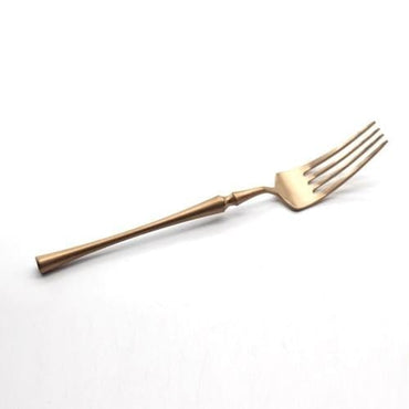 Luxury Rose Golden Cutlery Set 304 Stainless Steel Colored Dinner Knife & Fork Dinnerware Tableware Kitchen Accessories - east2cart.uk